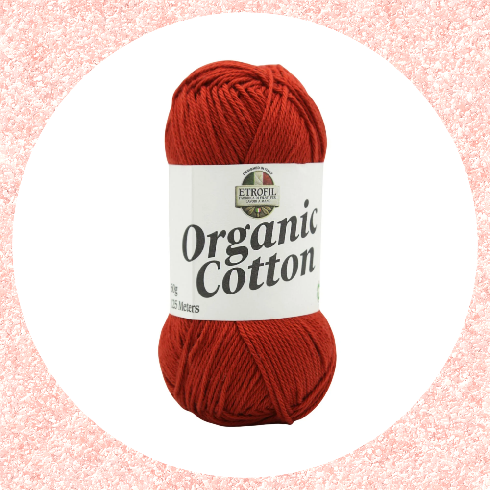 Organic Cotton Bakır Kırmızısı