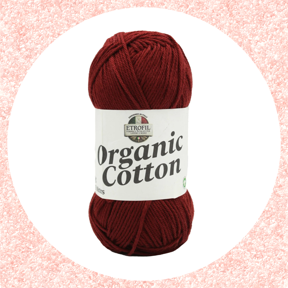 Organic Cotton Vişne Kırmızısı