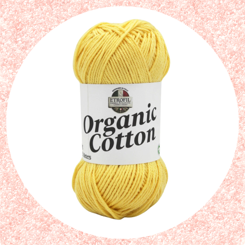 Organic Cotton Pastel Sarı