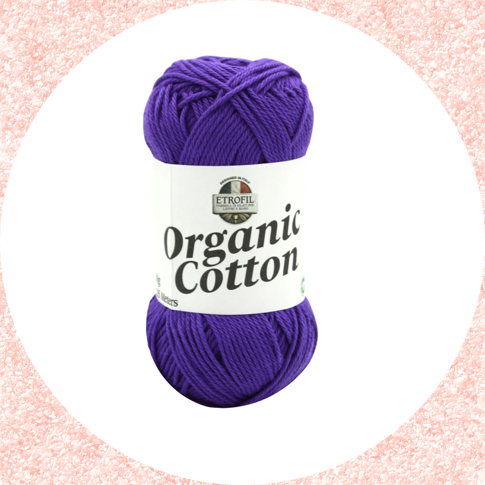 Organic Cotton Parlak Eflatun